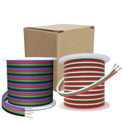 2Pcs 22 AWG Multi-Conductor Tinned Copper Wire