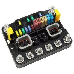 12-Position Sealed Power Distribution Block with Ground Busbar